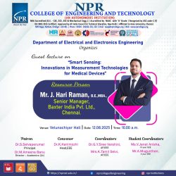 Guest Lecture on Smart Sensing: Innovations in Measurement Technologies for Medical Devices