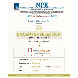 On Campus Placement Drive – Tessolve