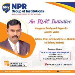 Management Development Program for Academic Leaders on Outcome-Driven Curriculum for Gen-Z Students and Industry Readiness