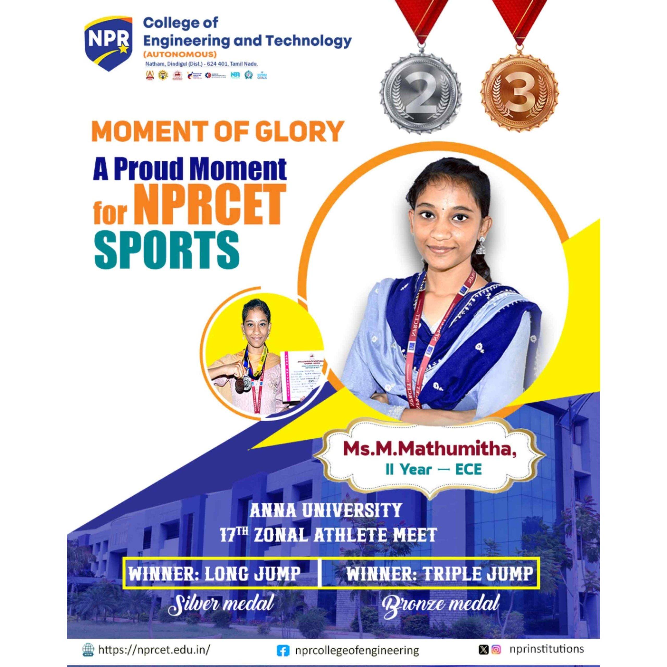 Anna University 17th Zonal Athlete Meet