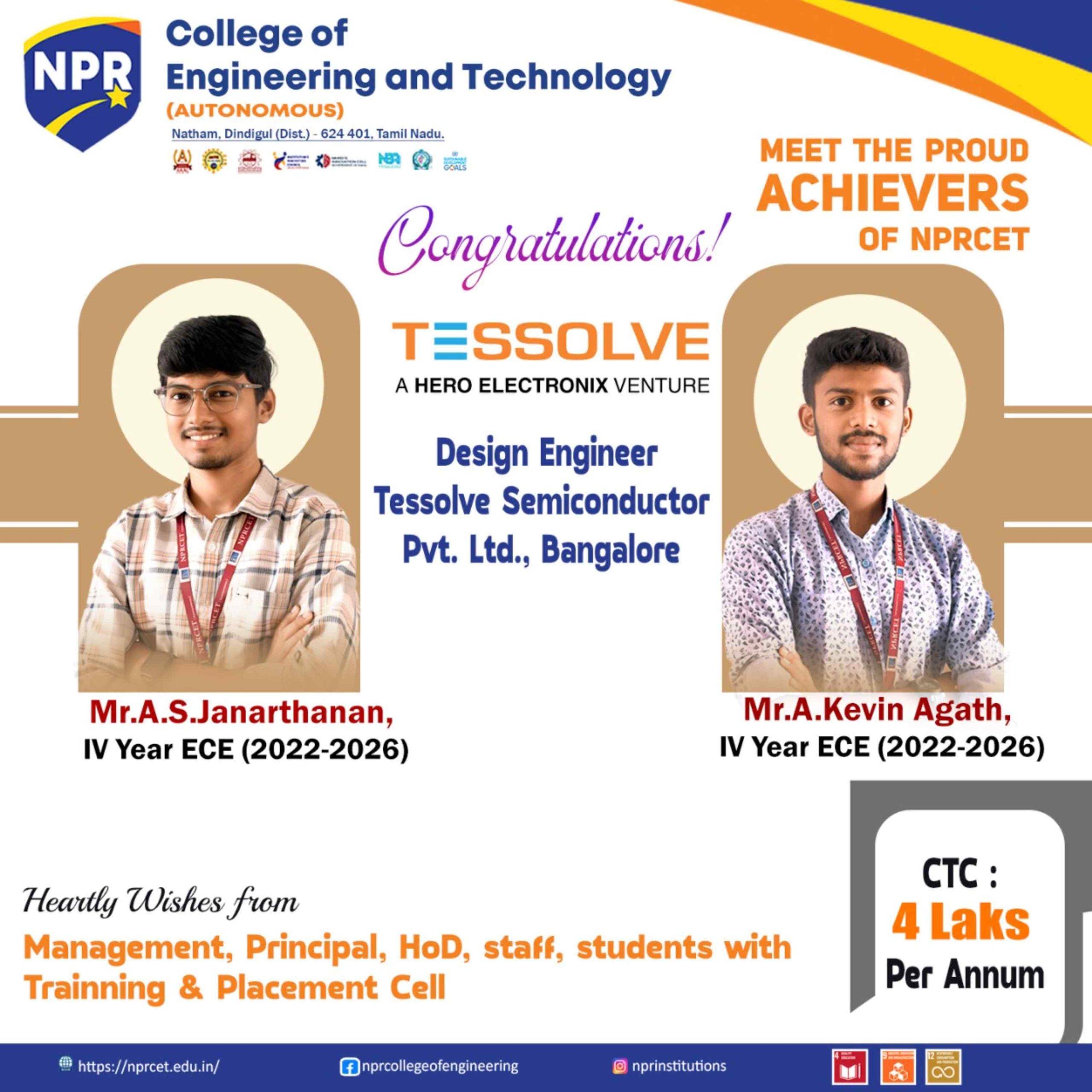 Meet the Proud Achievers of NPRCET
