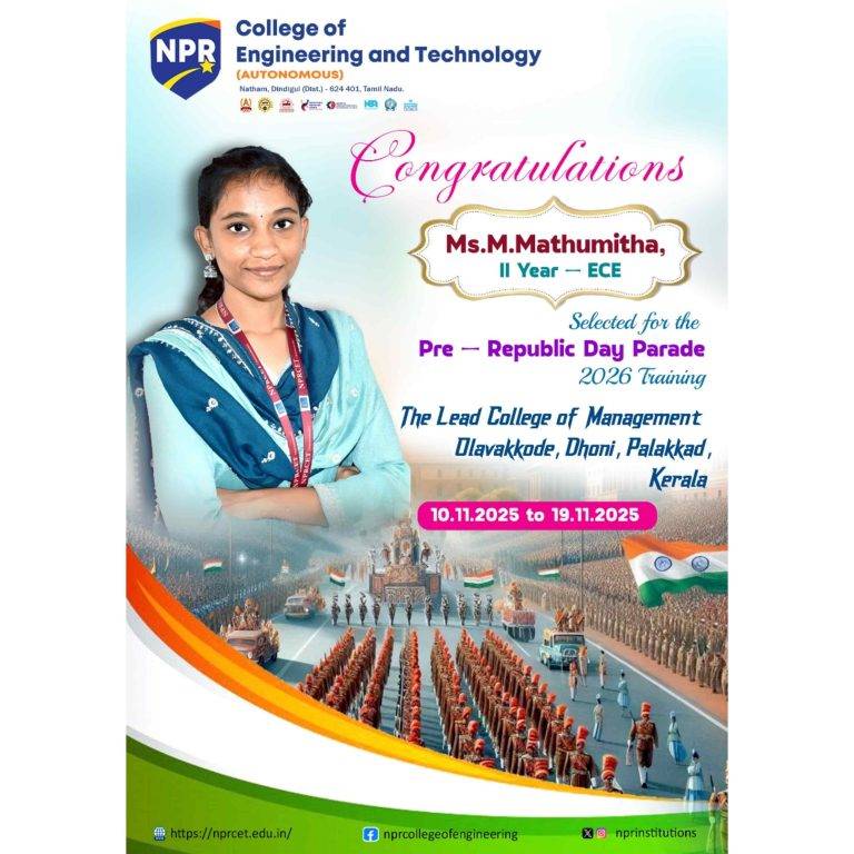 Selected for the Pre-Republic Day Parade 2026 Training