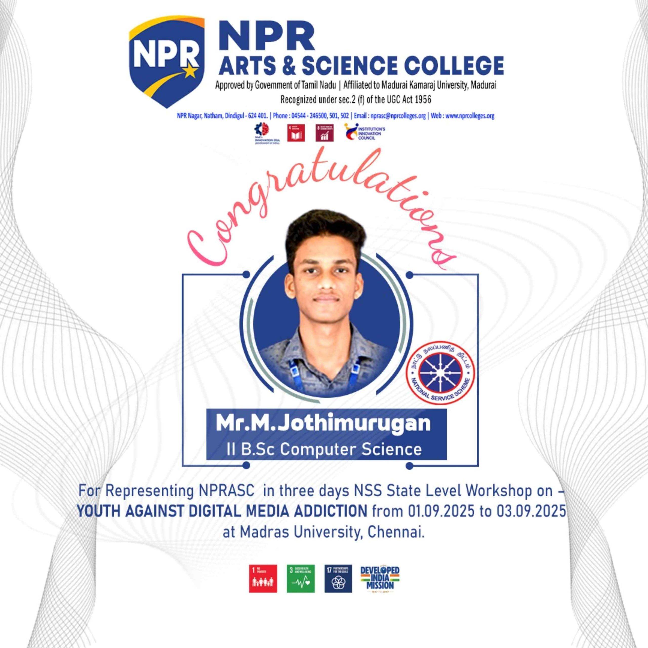 NPRASC Takes the Lead in ‘Youth Against Digital Media Addiction’ Workshop