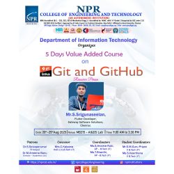 5 Day Value Added Course on Git and GitHub