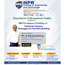 Skill Development Workshop on Financial Literacy: Strategies for Portfolio Building