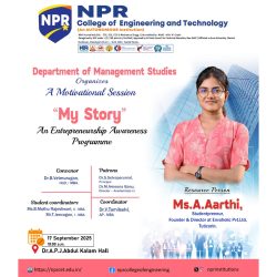 Motivational Session, My Story, an Entrepreneurship Awareness Programme
