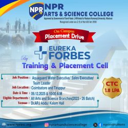 On Campus Placement Drive – Eureka Forbes