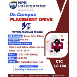 On Campus Placement Drive – Parvimal Tours and Travel