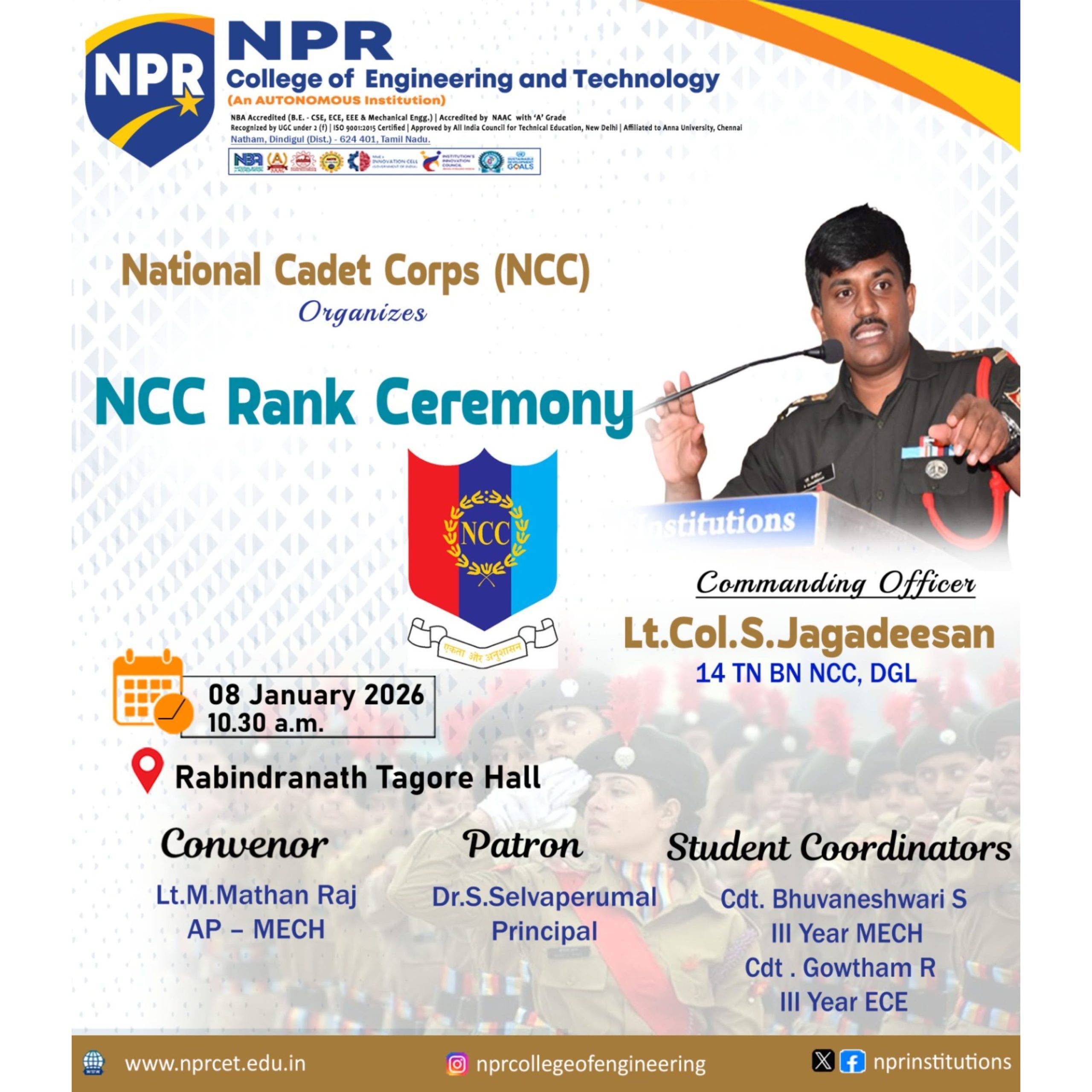 NCC Ranking Ceremony
