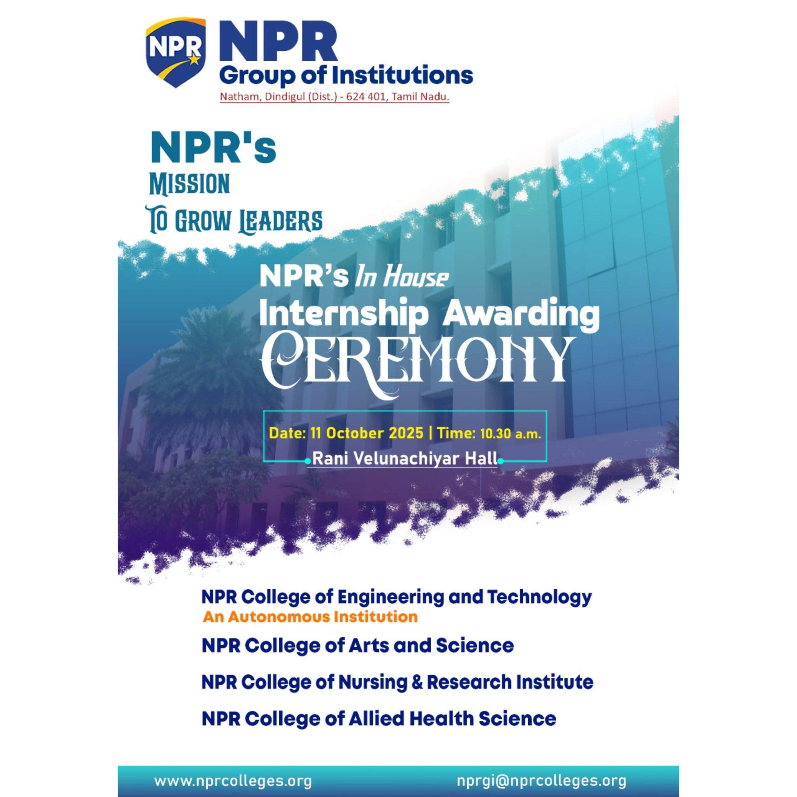 Internship Awarding Ceremony