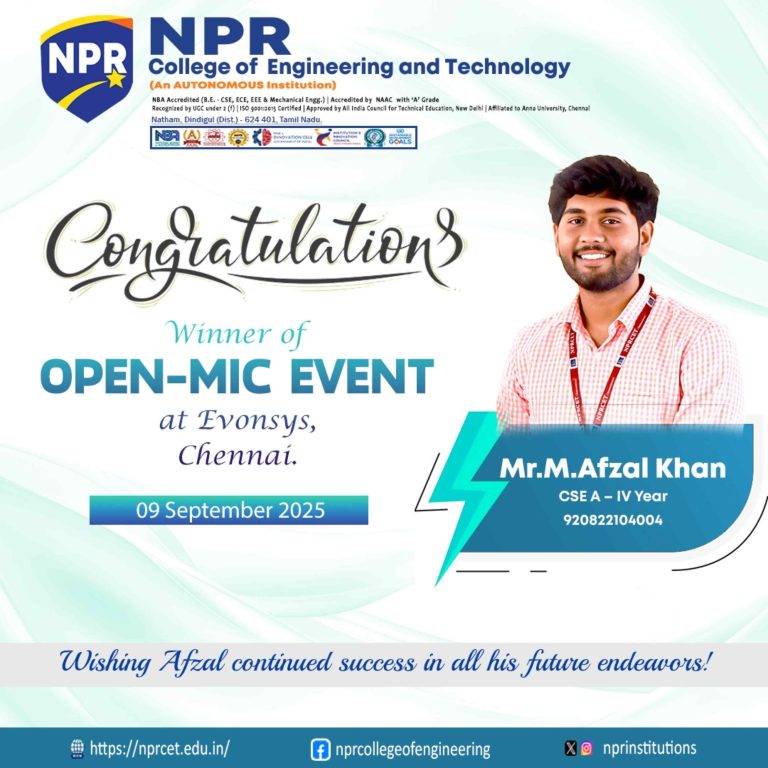 Open Mic Champion: CSE Student Wins Evonsys Competition