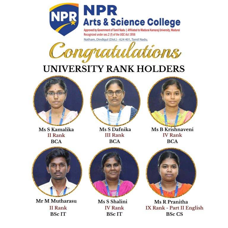 University Rank Holders